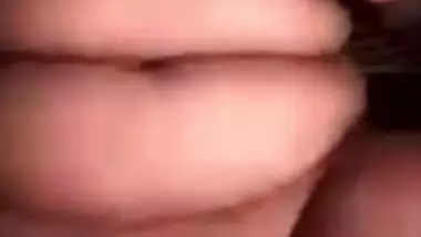 Cute girl showing boob pussy and asshole