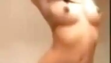 Horny girl Anusha Sharma taking off her clothes