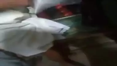 SATIN SILK SAREE AUNTY BACK