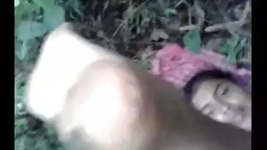 Outdoor hottest naked fuck with lover mms
