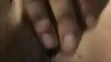 Hot babe showing her juicy pussy