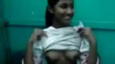 Indian girl showing boobs to uncle