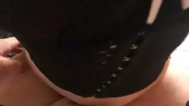 Petite girl pisses on my cock before we fuck (pee play)