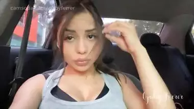 Teasing and exhibiting in my uber in public. Very risky move, there it goes my perfect uber score
